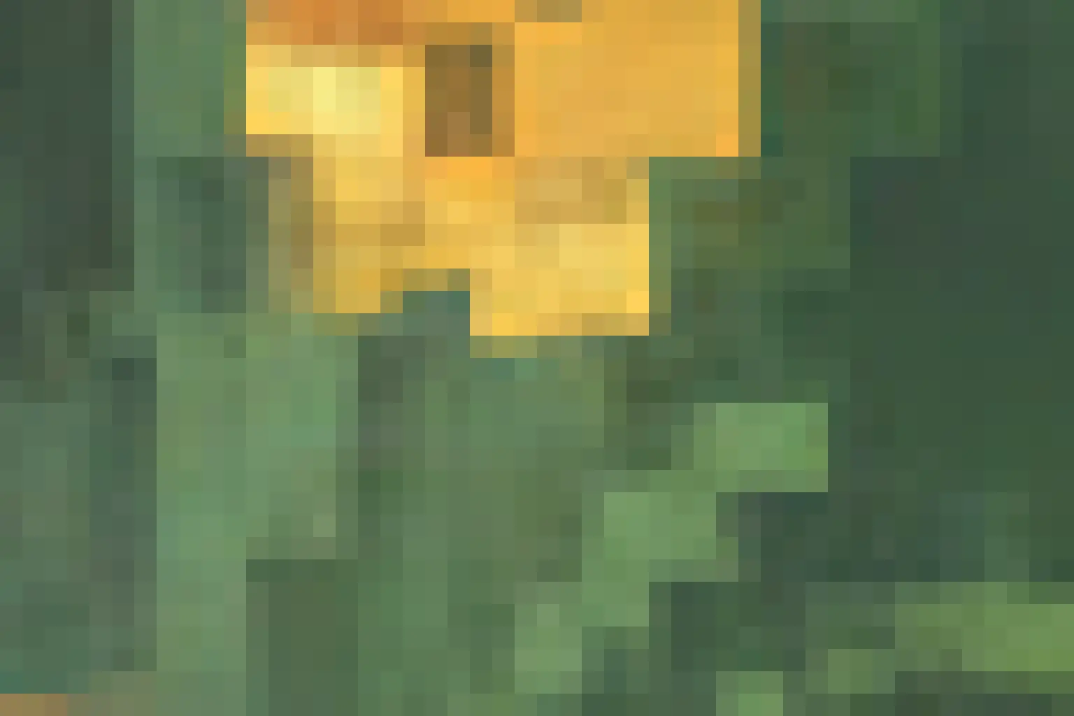 Blurry AI-generated pixel art with uneven pixel sizes